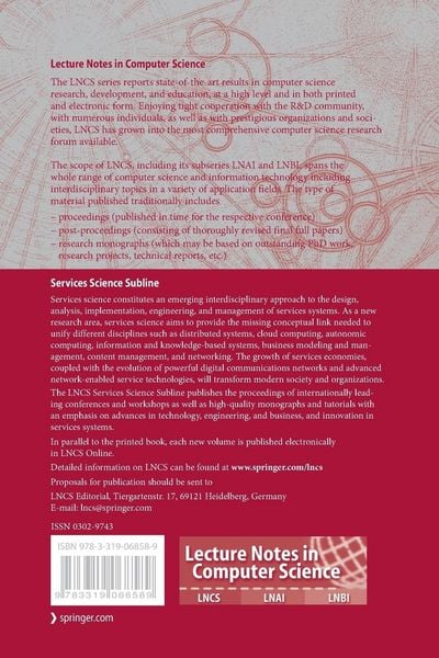 Produktbild: Service-Oriented Computing--ICSOC 2013 Workshops