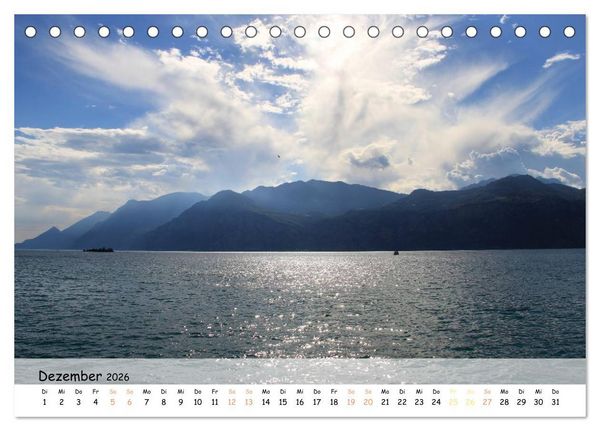 Produktbild: N&ouml;rdlicher Gardasee - Die Regionen um Limone und Malcesine (Tischkalender 2026 DIN A5 quer), CALVENDO Monatskalender