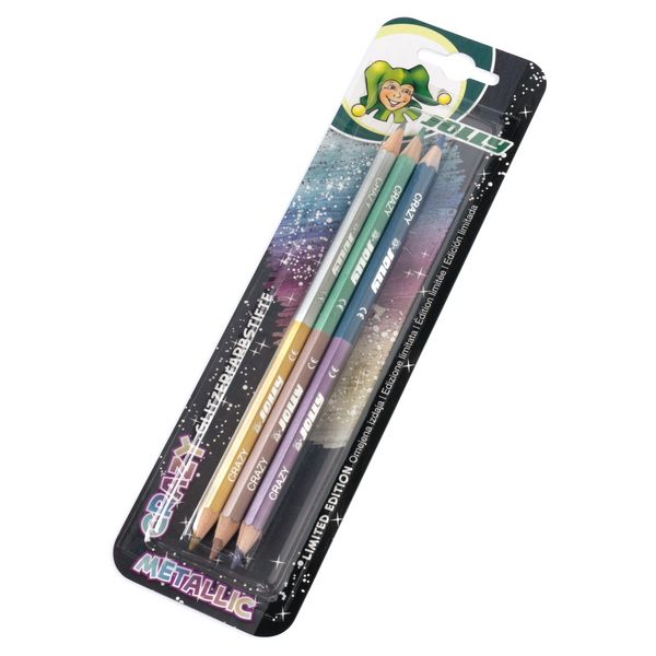 Produktbild: JOLLY Buntstifte Supersticks Crazy Metallic, 3er Set