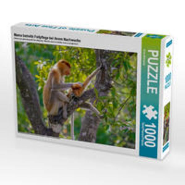 CALVENDO Puzzle Mama betreibt Fellpflege bei ihrem Nachwuchs 1000 Teile Lege-Größe 64 x 48 cm Foto-Puzzle Bild von Arne Wünsche