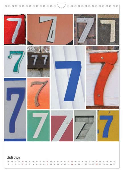 Produktbild: Das Jahr in Zahlen (Wandkalender 2026 DIN A3 hoch), CALVENDO Monatskalender