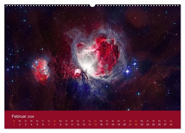 Produktbild: Havel-Sternwarte Weltallkalender (Wandkalender 2026 DIN A2 quer), CALVENDO Monatskalender