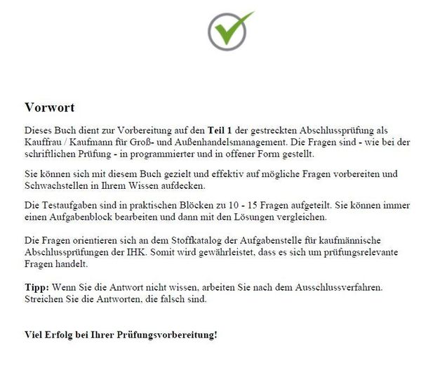 Produktbild: Top Pr&uuml;fung Kauffrau/-mann f&uuml;r Gro&szlig;- und Au&szlig;enhandelsmanagement - Teil 1 der Abschlusspr&uuml;fung