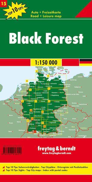 Schwarzwald, Autokarte 1:150.000, Top 10 Tips, Blatt 15