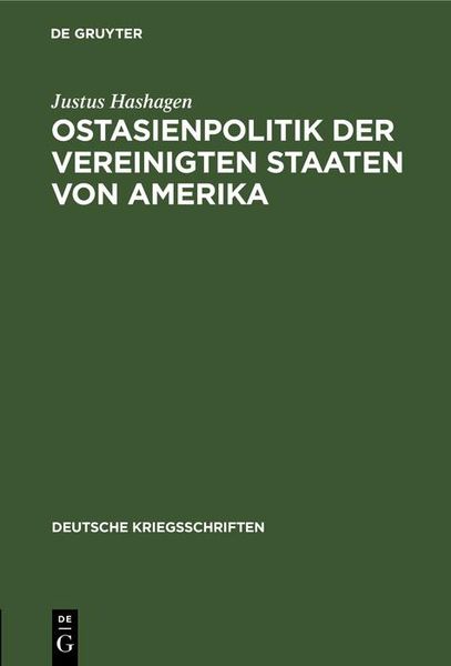 Produktbild: Ostasienpolitik der Vereinigten Staaten von Amerika