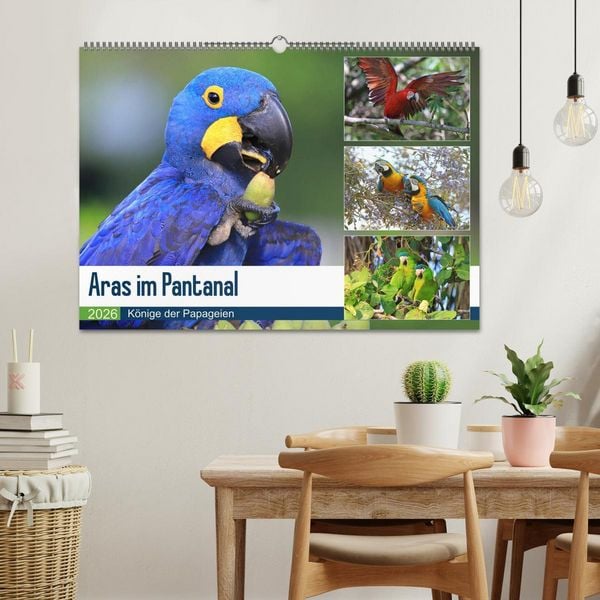 Produktbild: Aras im Pantanal (Wandkalender 2026 DIN A2 quer), CALVENDO Monatskalender