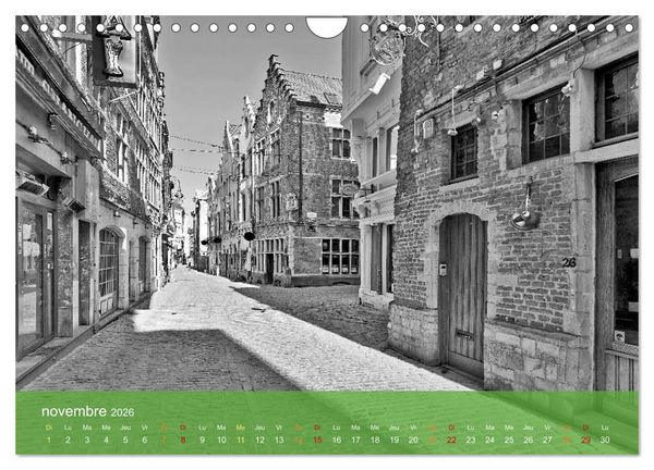 Produktbild: Bruxelles en confinement (Calendrier mural 2026 DIN A4 vertical), CALVENDO calendrier mensuel