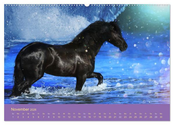 Produktbild: Von der Magie der Pferde (Wandkalender 2026 DIN A2 quer), CALVENDO Monatskalender