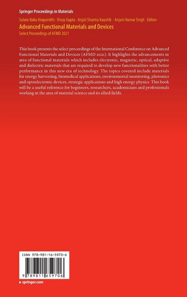 Produktbild: Advanced Functional Materials and Devices