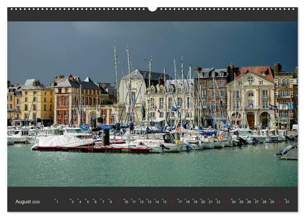 Produktbild: Normandie - Raue K&uuml;ste und malerische Hafenst&auml;dte (hochwertiger Premium Wandkalender 2026 DIN A2 quer), Kunstdruck in Hochglanz
