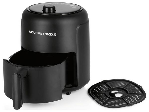 Produktbild: GourmetMaxx Hei&szlig;luft-Fritteuse 2,3l 1000W schwarz Hei&szlig;luft-Fritteuse 1000W Schwarz