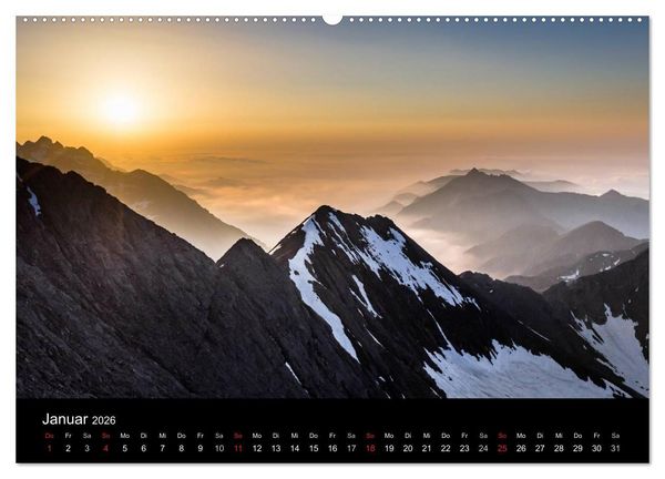 Produktbild: Grande Traversata delle Alpi - Wandern auf der GTA (hochwertiger Premium Wandkalender 2026 DIN A2 quer), Kunstdruck in Hochglanz
