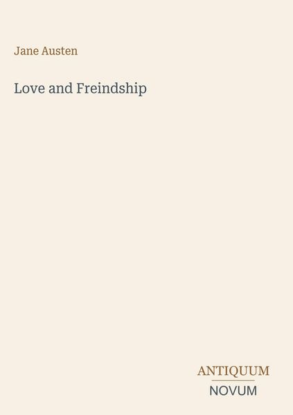 Produktbild: Love and Freindship