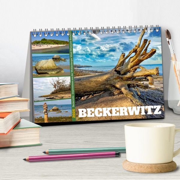 Produktbild: Beckerwitz - Impressionen aus der Wohlenberger Wiek (Wismarer Bucht) (Tischkalender 2026 DIN A5 quer), CALVENDO Monatskalender
