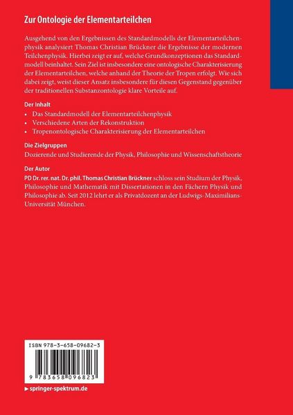 Produktbild: Zur Ontologie der Elementarteilchen