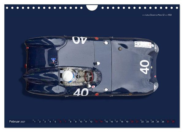 Produktbild: Two-Seater Racing Cars 1950-1960 (Wandkalender 2027 DIN A4 quer), CALVENDO Monatskalender