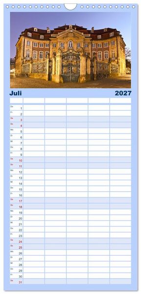 Produktbild: Familienplaner 2027 - Magisches M&uuml;nster mit 5 Spalten (Wandkalender, 21 x 45 cm) CALVENDO
