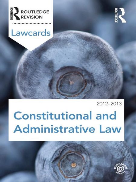 Produktbild: Constitutional and Administrative Lawcards 2012-2013