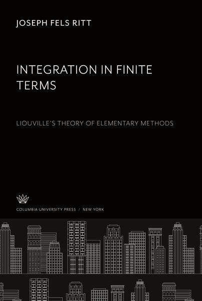 Produktbild: Integration in Finite Terms