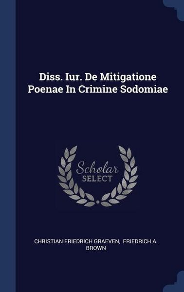 Produktbild: Diss Iur De Mitigatione Poenae