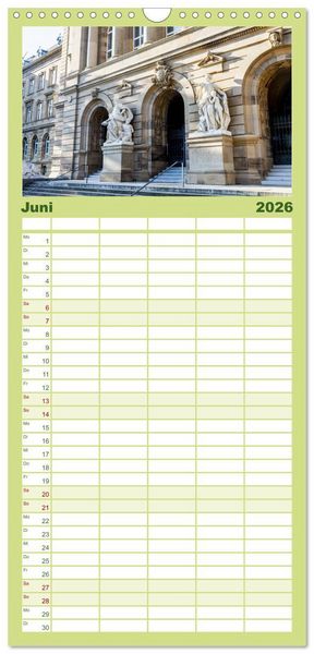 Produktbild: Familienplaner 2026 - Ulm einfach liebenswert mit 5 Spalten (Wandkalender, 21 x 45 cm) CALVENDO