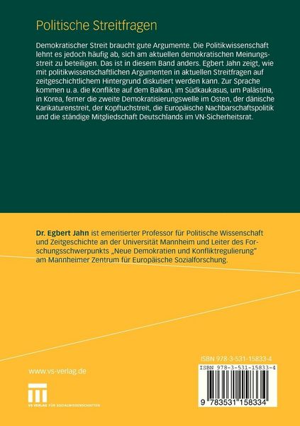 Produktbild: Politische Streitfragen