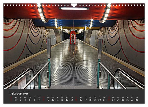 Produktbild: U-Bahn-Stationen des Westens (Wandkalender 2026 DIN A3 quer), CALVENDO Monatskalender