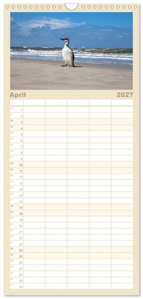 Produktbild: Familienplaner 2027 - Moin Spiekeroog mit 5 Spalten (Wandkalender, 21 x 45 cm) CALVENDO