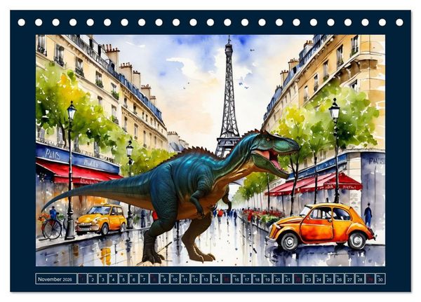 Produktbild: Dinosaurier erobern die Welt zur&uuml;ck (Tischkalender 2026 DIN A5 quer), CALVENDO Monatskalender