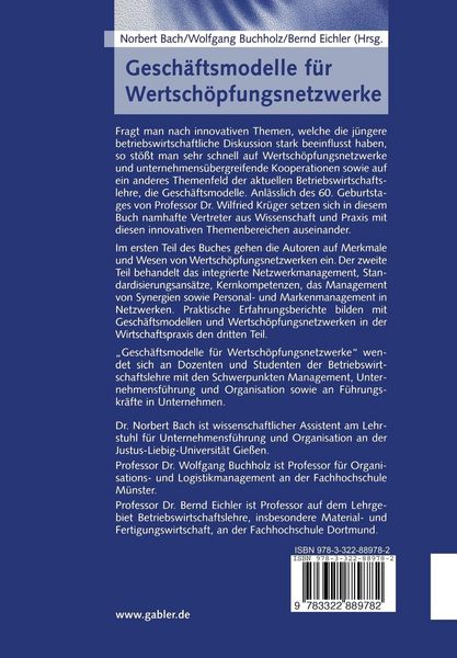 Produktbild: Gesch&auml;ftsmodelle f&uuml;r Wertsch&ouml;pfungsnetzwerke