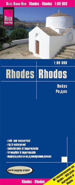 Produktbild: Reise Know-How Landkarte Rhodos / Rhodes (1:80.000)