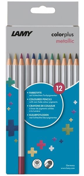 Produktbild: Lamy Farbstifte colorplus metallic 12 St&uuml;ck Faltschachtel