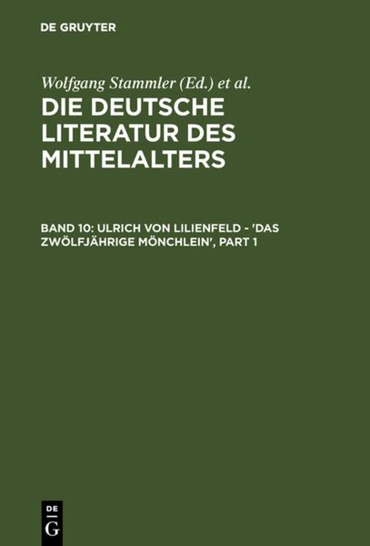 Produktbild: Ulrich von Lilienfeld - 'Das zw&ouml;lfj&auml;hrige M&ouml;nchlein'