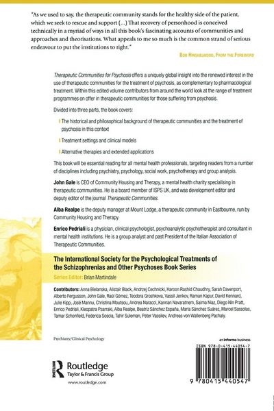 Produktbild: Therapeutic Communities for Psychosis