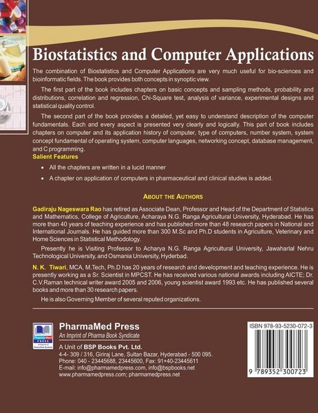 Produktbild: Biostatistics and Computer Applications