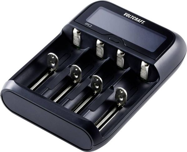 Produktbild: VOLTCRAFT IPC-2 Rundzellen-Ladeger&auml;t NiMH, NiCd, LiIon, LiFePO Mini (AAAA), Micro (AAA), Mignon (AA), Baby (C), Sub-C, A, 10440