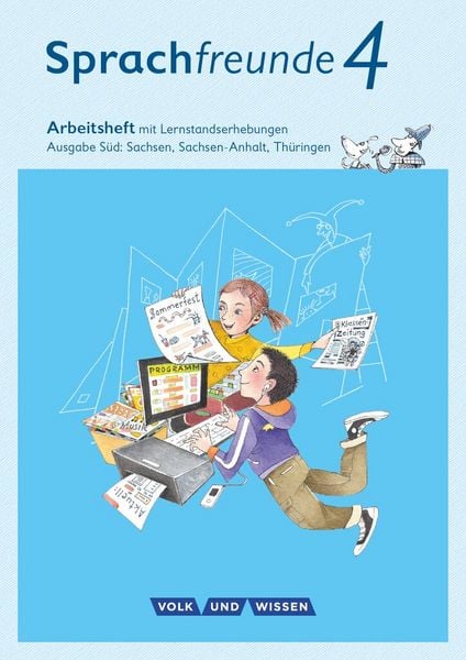 Produktbild: Sprachfreunde 4. Schuljahr - Ausgabe Süd (Sachsen, Sachsen-Anhalt, Thüringen) - Arbeitsheft in Schulausgangsschrift
