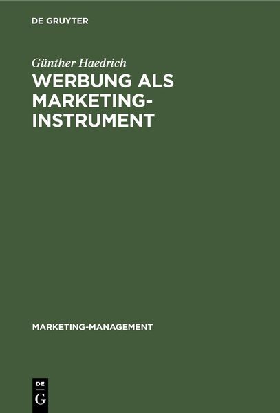 Produktbild: Werbung als Marketinginstrument