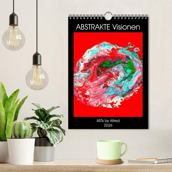 Produktbild: Abstrakte Visionen (Wandkalender 2026 DIN A4 hoch), CALVENDO Monatskalender