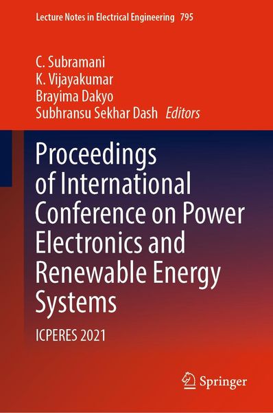 Produktbild: Proceedings of International Conference on Power Electronics and Renewable Energy Systems