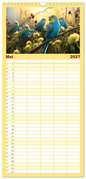 Produktbild: Familienplaner 2027 - Die Magie der Masse mit 5 Spalten (Wandkalender, 21 x 45 cm) CALVENDO