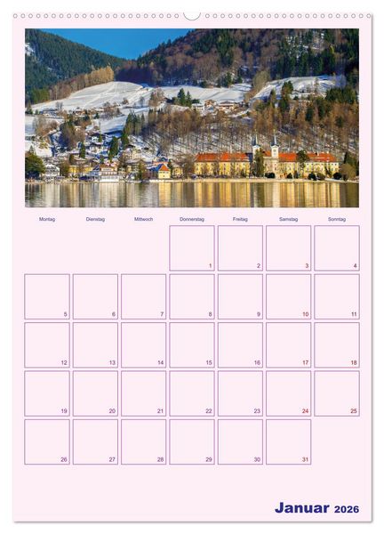 Produktbild: Rund um Bayern (Wandkalender 2026 DIN A2 hoch), CALVENDO Monatskalender