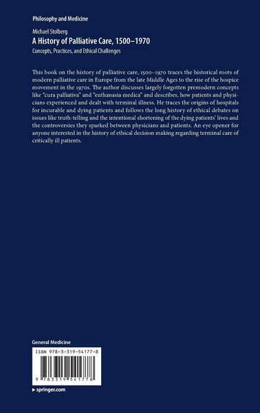 Produktbild: A History of Palliative Care, 1500-1970