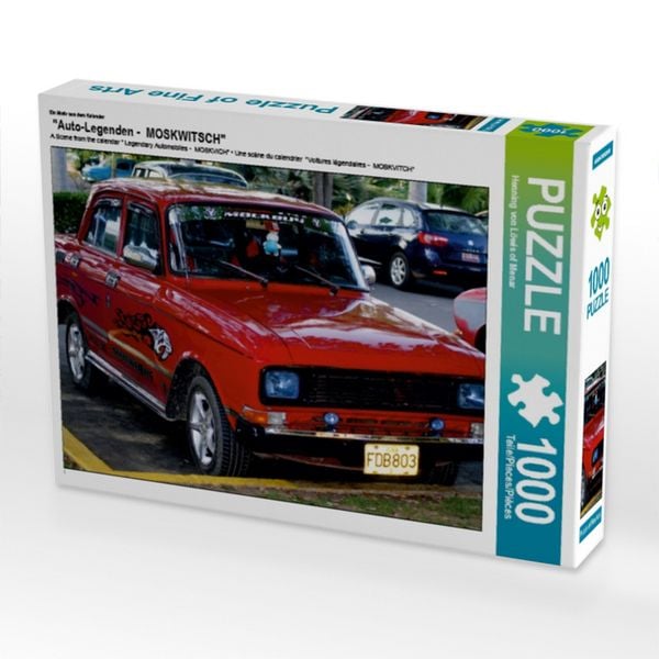 CALVENDO Puzzle Ein Motiv aus dem Kalender 'Auto-Legenden - MOSKWITSCH' | 1000 Teile Lege-Größe 64x48cm Foto-Puzzle für glückliche Stunden