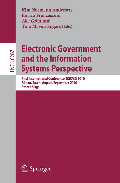 Produktbild: Electronic Government and the Information Systems Perspective