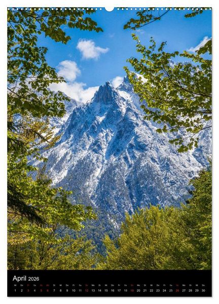 Produktbild: Bergblicke - Mittenwald (Wandkalender 2026 DIN A2 hoch), CALVENDO Monatskalender