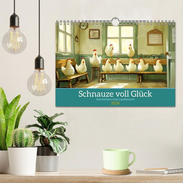 Produktbild: Schnauze voll Gl&uuml;ck (Wandkalender 2026 DIN A4 quer), CALVENDO Monatskalender