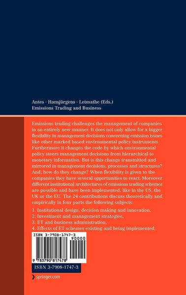 Produktbild: Emissions Trading and Business