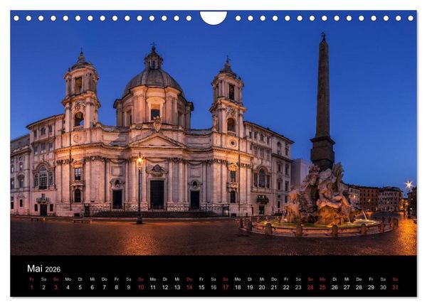 Produktbild: Rom - Impressionen aus der ewigen Stadt (Wandkalender 2026 DIN A4 quer), CALVENDO Monatskalender