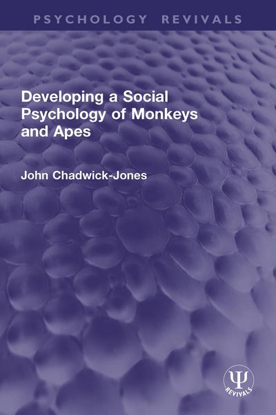 Produktbild: Developing a Social Psychology of Monkeys and Apes